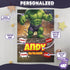 Personalized Baby Hulk Blanket – Custom Name & Date – Superhero Fleece Blanket Gift